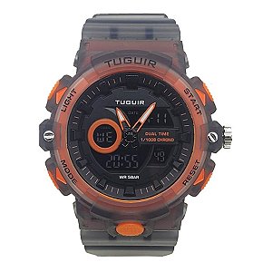 Relógio Masculino Relógio Tuguir AnaDigi TG30415 Cinza e Laranja