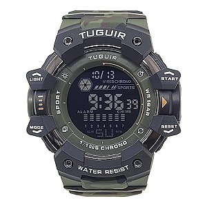Relógio Masculino Tuguir Digital TG30403 Camuflado e Preto