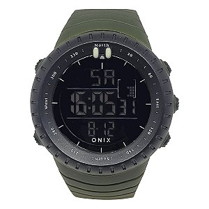 Relógio Masculino Onix Digital OX104 Verde e Preto