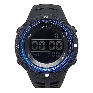 Relógio Masculino Onix Digital OX102 Preto e Azul