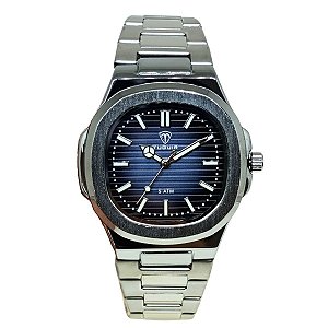Relógio Masculino Tuguir Analógico 9218 Prata e Azul