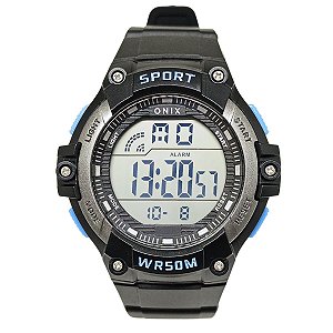 Relógio Masculino Onix Digital IT-383（0153） Preto e Azul