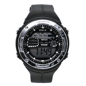 Relógio Masculino Onix Digital IT-898 Preto e Prata