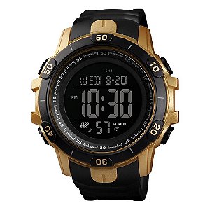 Relógio Masculino Skmei Digital 1475 - Preto e Dourado