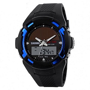 Relógio Masculino Skmei AnaDigi 1056 - Preto e Azul