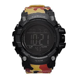 Relógio Masculino Tuguir 10ATM Digital TG109 Camuflado