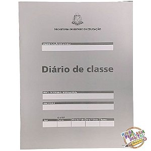 Diário de classe Bimestral Estado Sao Paulo 8fl - Modelo Oficial 77 - Unica Gráfica