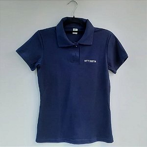 Camisa polo NTT DATA - Feminina - Azul