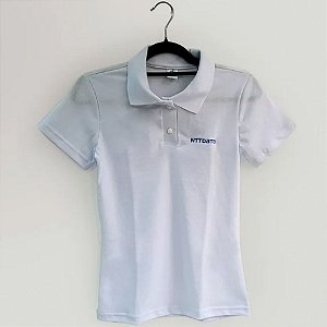 Camisa polo NTT DATA - Feminina - Branca