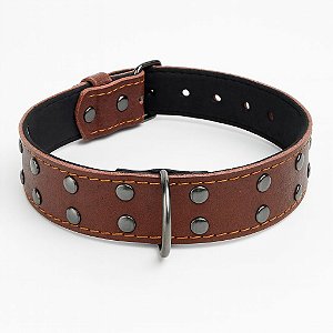 Coleira Spike Marrom n°8