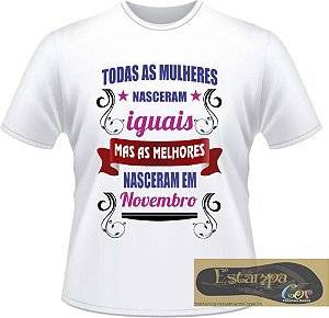 Camiseta Personalizada As Melhores - Informe o Mês