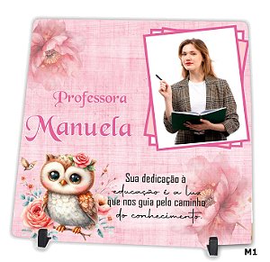 Azulejo Personalizado com Foto Dia do Professor Presente Professora - Informe o Nome e Escolha o Modelo