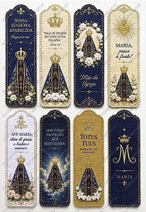 Recortes em FELTRO Sublimado P/ Confecção Lembrancinhas Marcadores de Página Santos Católicos
