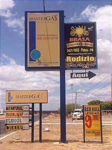 PLACA LUMINÁRIA DA CHURRASCARIA SOL E BRASA