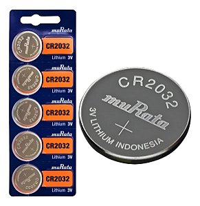 BATERIA CR 2032 - cartela c/5 pçs	SONY/MURATA, MAXELL ou PANASONIC	cod:797