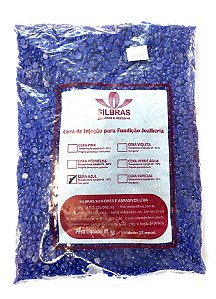 CERA  GRANULADA AZUL "SILBRAS" - 1KG	 cod:2064