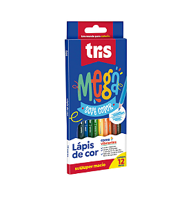 Lápis de Cor Mega Soft Color 12/24 Cores Tris