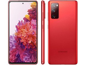Smartphone Samsung Galaxy S20 FE Cloud Vermelho 128GB, 6GB RAM, Tela Infinita de 6.5”, Câmera Traseira Tripla, Android 10 e Processador Octa-Core