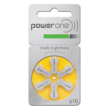 Bateria POWER ONE P10 / PR70 - Mercury Free - Para Aparelho Auditivo