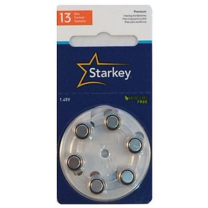 Starkey - Modelo 13 / PR48 - Baterias Para Aparelho Auditivo