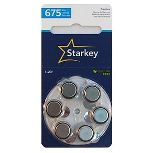 Starkey - Modelo  675 / PR44 - Baterias Para Aparelho Auditivo
