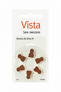 Bateria Vista - Modelo 312 / PR41- Para Aparelho Auditivo