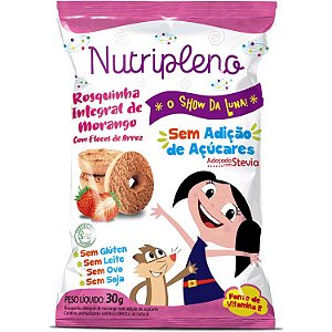 Rosquinha Sem Açúcar Morango Show Da Luna Nutripleno 30g