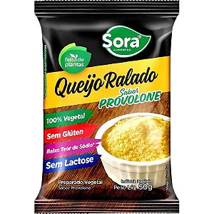 Queijo Ralado Provolone Vegetal Sora 50g - Vegano