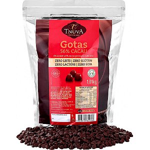 Gotas de Chocolate 56% Cacau Tnuva 1kg - Vegano