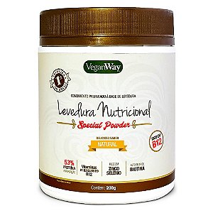 Nutritional Yeast Especial Pownder Em Pó Natural VeganWay 200g