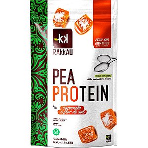 Pea Protein Caramelo E Flor Sal Rakkau 600g Vegano Proteína