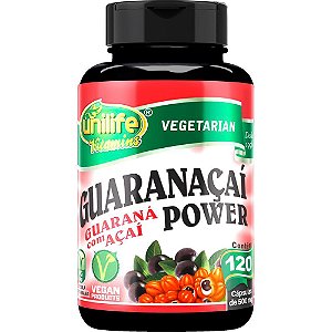 Guaranaçaí Power Guaraná Açaí Unilife 120 cápsulas de 500mg