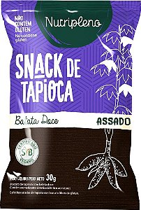 Snack de Tapioca Sabor Batata Doce Sem Glúten Nutripleno 30g