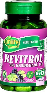 Revitrol Uva Desidratada 1.0 unilife 60 cápsulas de 500mg