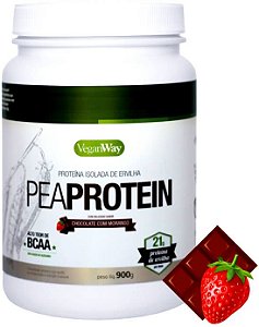 Pea Protein Cacau C/ Morango VeganWay 900g - Vegano