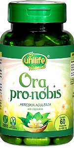 Ora Pro-Nóbis Unilife 60 Cápsulas de 450mg