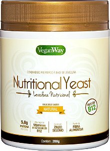 Nutritional Yeast Em Pó Natural VeganWay 200g - Vegano