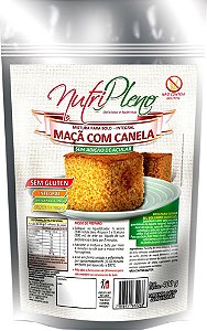 Mistura P/ Bolo Maçã C/ Canela Integral S/ Açúcar Sem Glúten Nutripleno 400g