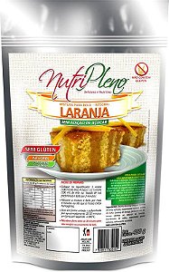 Mistura P/ Bolo Laranja Integral S/ Açúcar Sem Glúten Nutripleno 400g