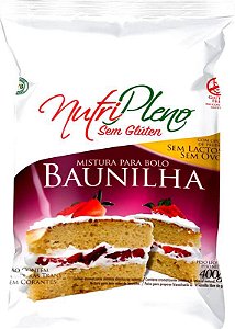 Mistura P/ Bolo Baunilha Sem Glúten Nutripleno 400g