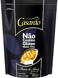 Massa de Arroz Fusilli Casarão 200g (Macarrão Vegano)