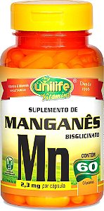 Manganês Mn Unilife 60 cápsulas - Vegano
