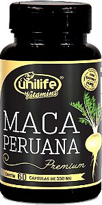 Maca Peruana Premium Unilife 60 cápsulas de 550mg