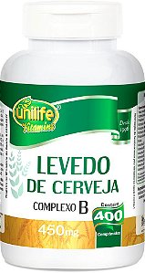 Levedo de Cerveja Unilife 400 comprimidos de 450mg