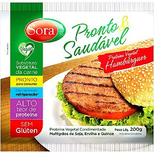 Hambúrguer Pronto de Proteína Vegetal Sora 200g