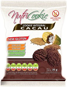 Cookie Integral Cacau Sem Glúten Nutripleno 30g - Vegano