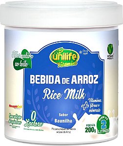 Bebida de Arroz em Pó Original Unilife 200g - Vegano