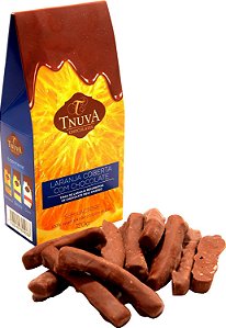 Tiras de Laranja Coberta com Chocolate 56% Tnuva 140g