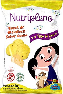 Snack Mandioca Sabor Queijo O Show da Luna Sem Glúten Nutripleno 30g