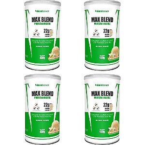 Kit 4 Proteína Max Blend Sorvete Creme Natural Science 450g